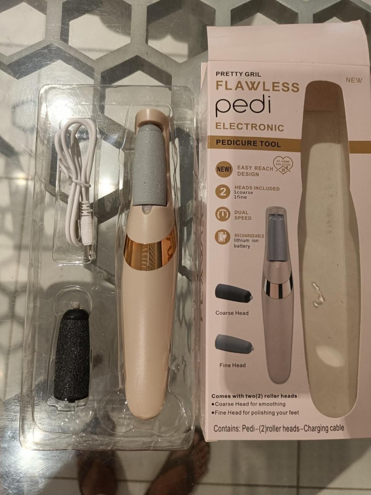 Flewless Pedi Electronic Pedicure Tool (2 Heads)