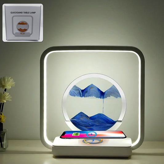 3D Wireless Charging LED Lamp