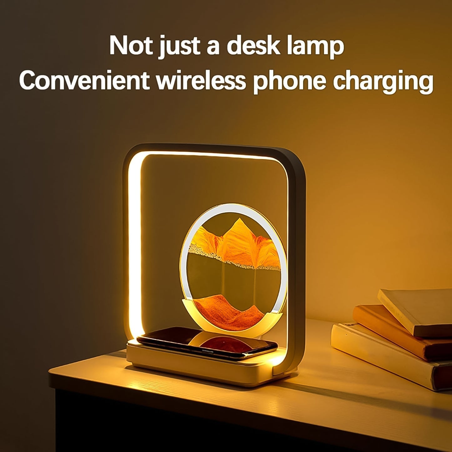 3D Wireless Charging LED Lamp