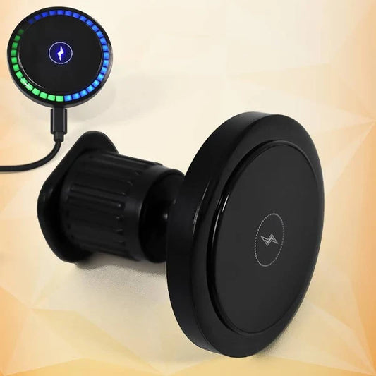 Magnetic Phone Mount Wireless Charger  Music Reactive Lights (1 Set)